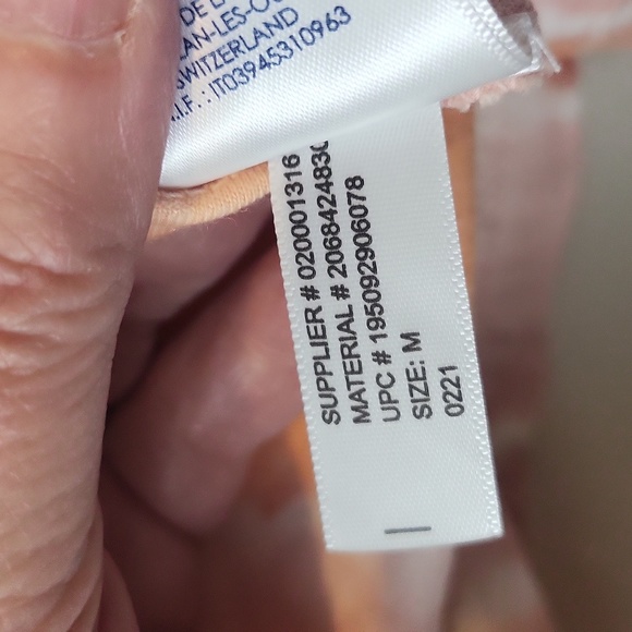 CHAPS NWT Orange Tie Dye Short Sleeve Cotton Modal Henley Shirt - Picture 8 of 10